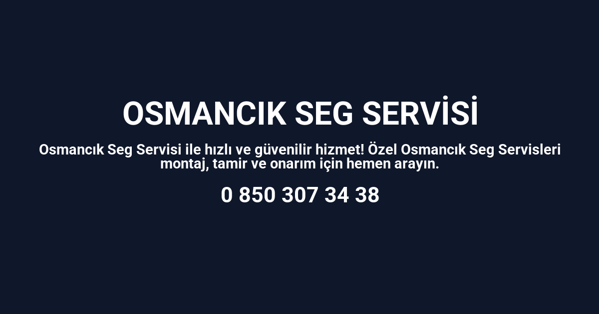 Osmancık Seg Servisi